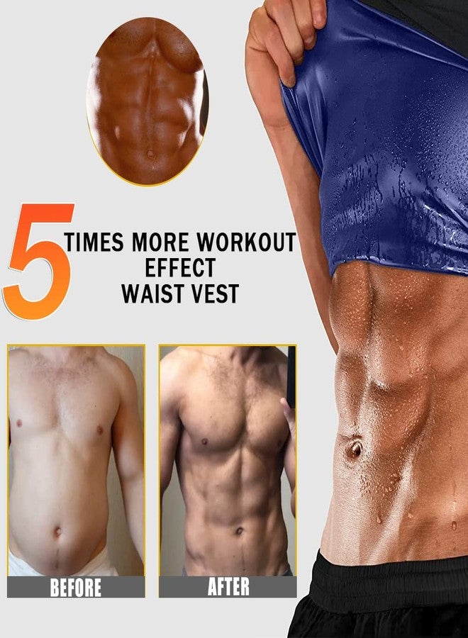 BXVX baxobaso Sauna Suit Sweat Waist Trainer Vest for Men Sweat Workout Tank Top Shaper - Image 5
