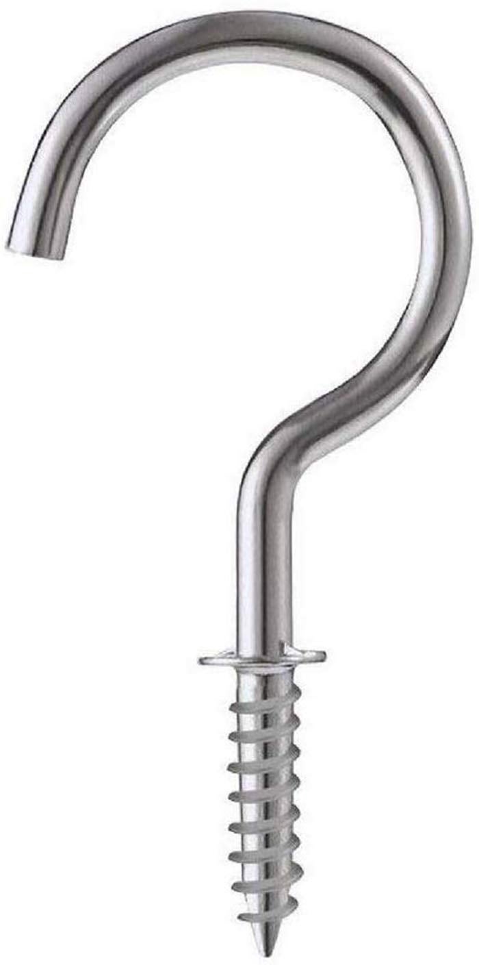 VOLO 2-Inch Steel Cup Ceiling Hooks Holder - Pack of 10 Pcs, Heavy Duty J Hook. - Image 1