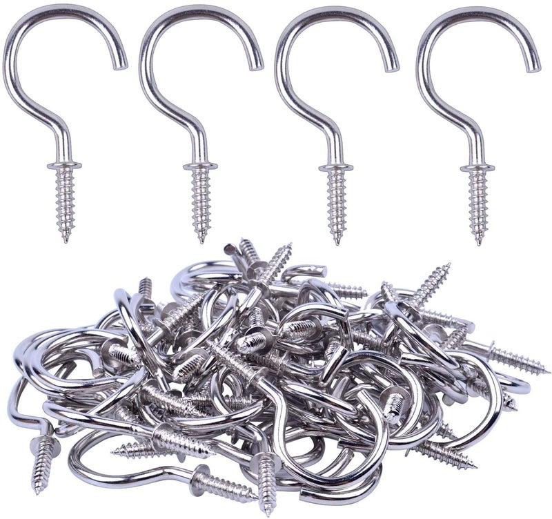 VOLO 2-Inch Steel Cup Ceiling Hooks Holder - Pack of 10 Pcs, Heavy Duty J Hook. - Image 4