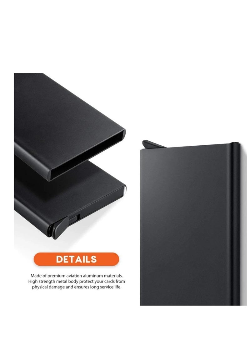 Metal card holder to protect credit cards (black metal card)  - Image 5