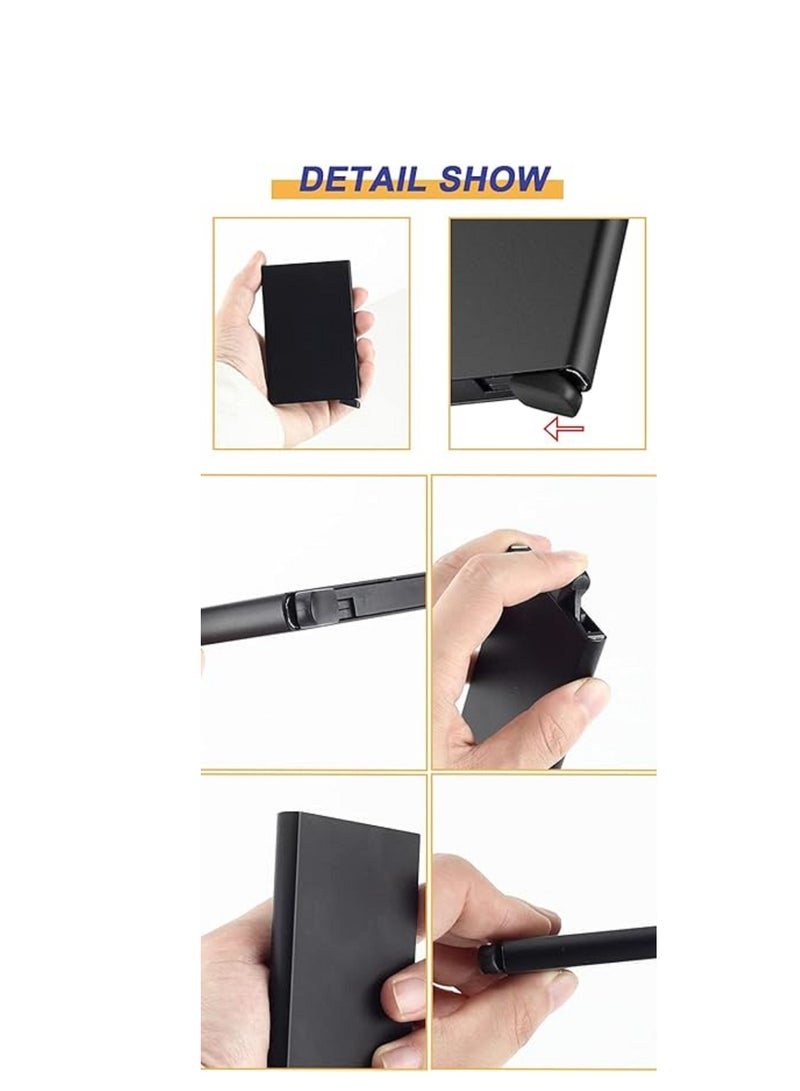 Slim Metal Card Holder – Aluminum RFID Card Wallet for Men and Women