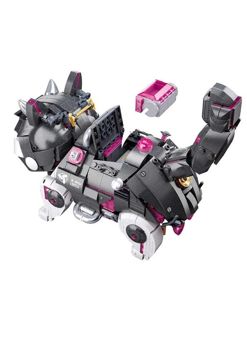 Sluban Sluban - Pleyerid X-Miu Grey Mechanical Cat 929 Pieces - M38-P8017  - Image 4