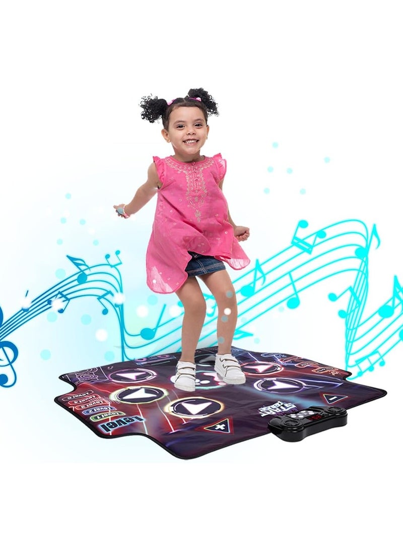 Kannzz Dance Mat Children + 5 Years and Adults with Bluetooth 5.0 - Toy Music Mat 7 Play Modes, Birthday, Non-Slip Base and Speaker Adjustable Volume (100 x 89 cm) - Image 1