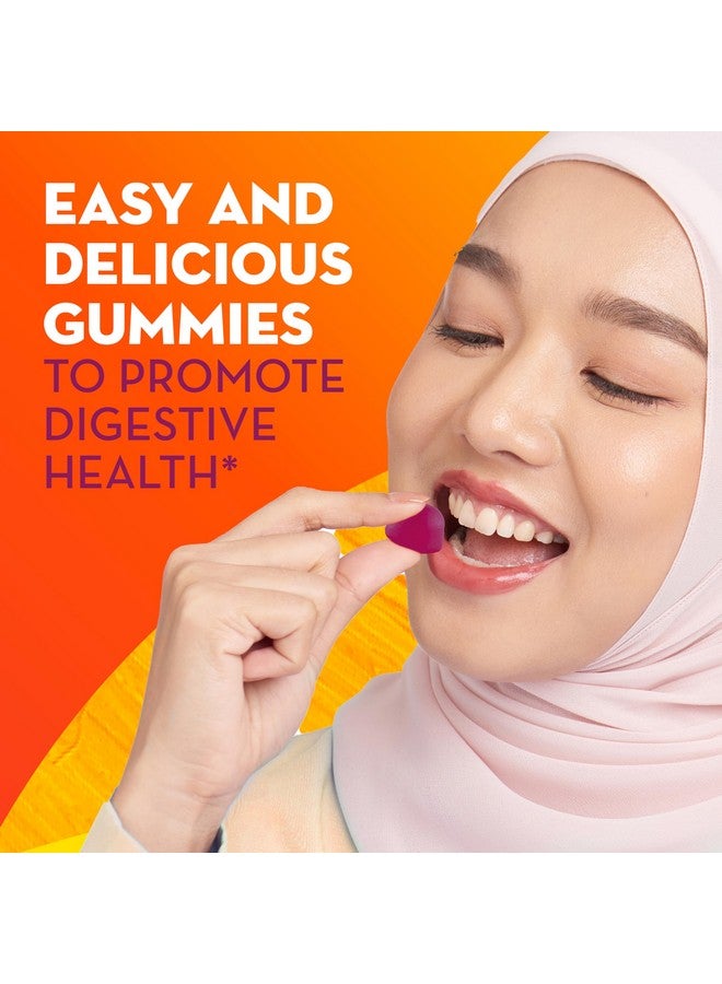 Metamucil Fiber Supplement Gummies with Probiotics for Bloating Relief, No Sugar Added Strawberry Kiwi BlackBerry Flavors, 5g Prebiotic Plant Based Fiber Blend, 90 Count - Image 2