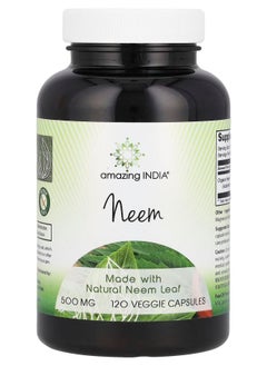 Neem 500 mg 120 Veggie Capsules - pzsku/Z65BF4130EF7A61980E5AZ/45/_/1729515569/1ba74c96-50d2-40fa-a828-f2e5392d7eed