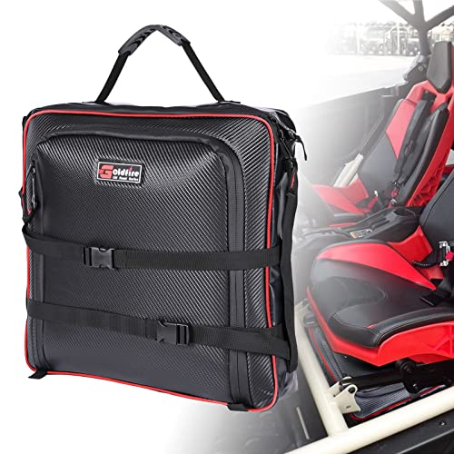 Hutexico Storage Bag for Maverick X3 1680D UTV X3 Under Seat Bag Accessories Underseat Gear Bag for CanAm Maverick X3 20172023 Easy to Carry Waterproof Tool Bag with Mounting Strap Red - Image 1