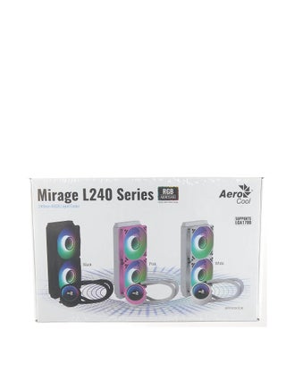 Aerocool MIRAGEL240، تبريد سائل لوحدة المعالجة المركزية، مروحتان ARGB 12 سم، TDP 400 وات، أسود - pzsku/Z65BF4EE38AF8736CBDB3Z/45/_/1725818687/2b5e877a-2398-4112-8cbe-3fe5b95674ff