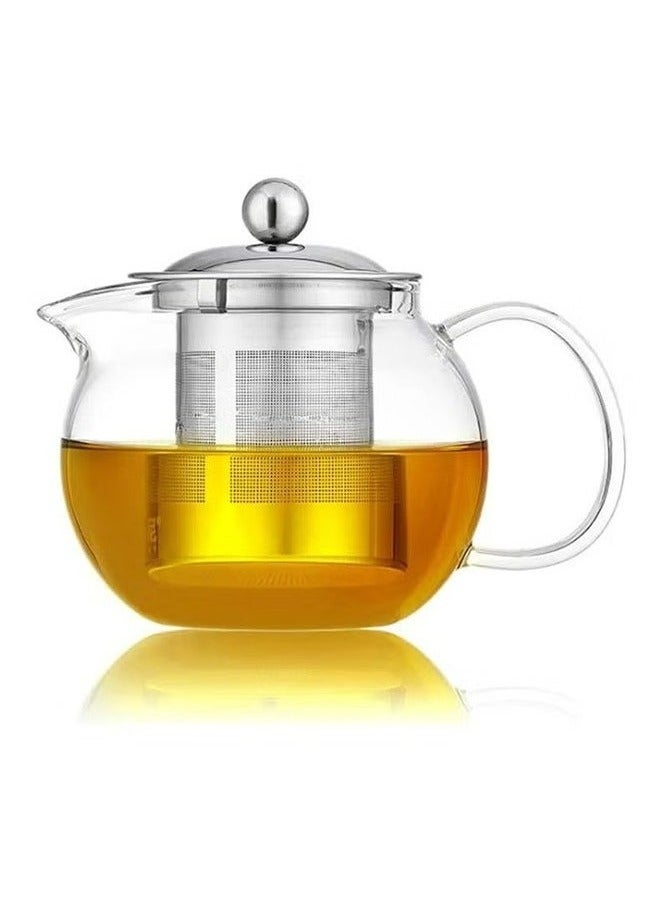 RollsTimi  Heat Resistant Glass Teapot With Stainless Steel Infuser 950ml  - Image 1