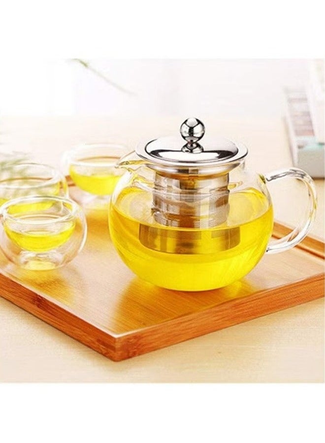 RollsTimi  Heat Resistant Glass Teapot With Stainless Steel Infuser 950ml  - Image 5