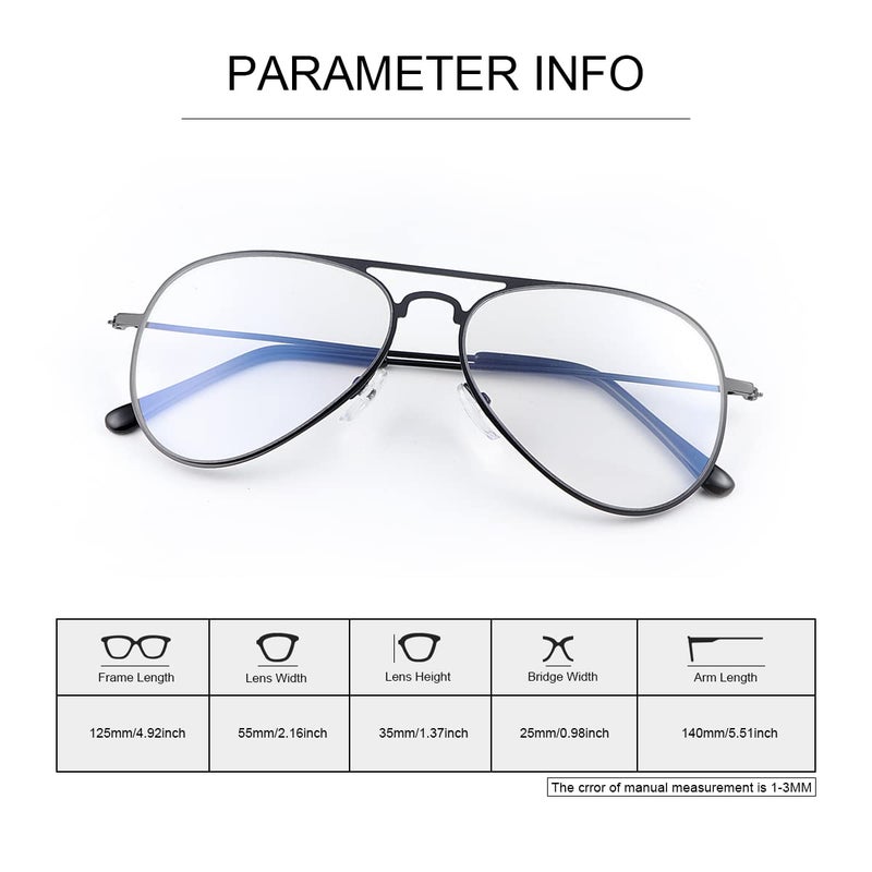 YIMI Photochromic Progressive Multifocus Reading Glasses UV400 Sunglasses Blue Light Blocking Aviator Transition Presbyopic (Black, 1.00, multiplier_x) - Image 3