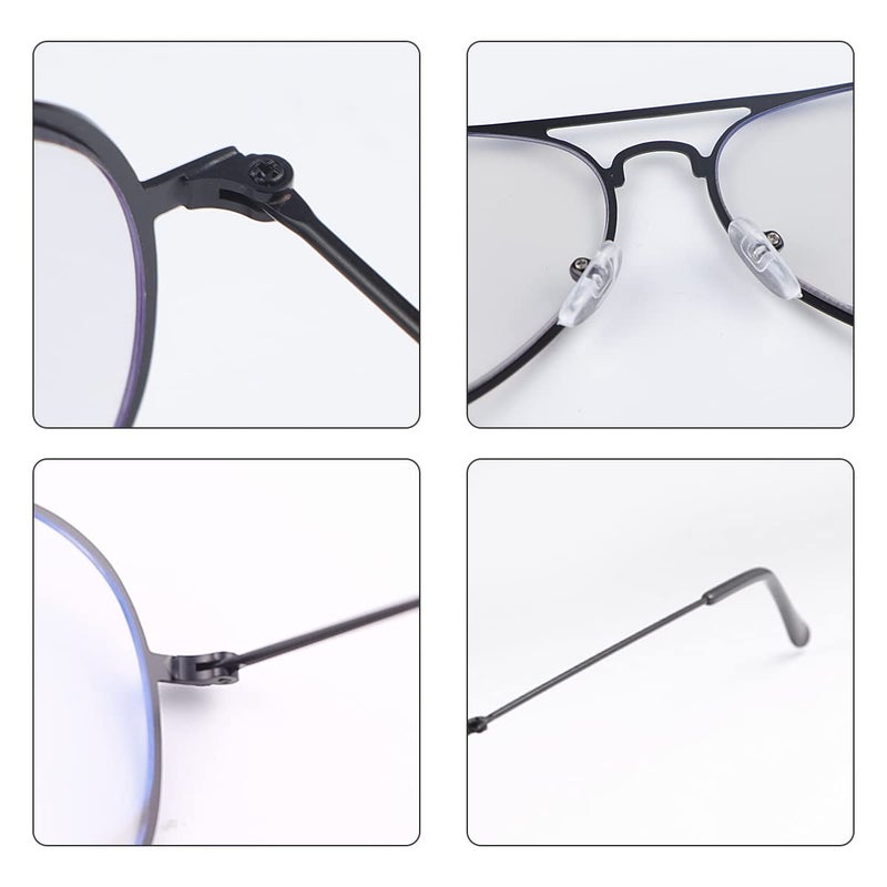 YIMI Photochromic Progressive Multifocus Reading Glasses UV400 Sunglasses Blue Light Blocking Aviator Transition Presbyopic (Black, 1.00, multiplier_x) - Image 5