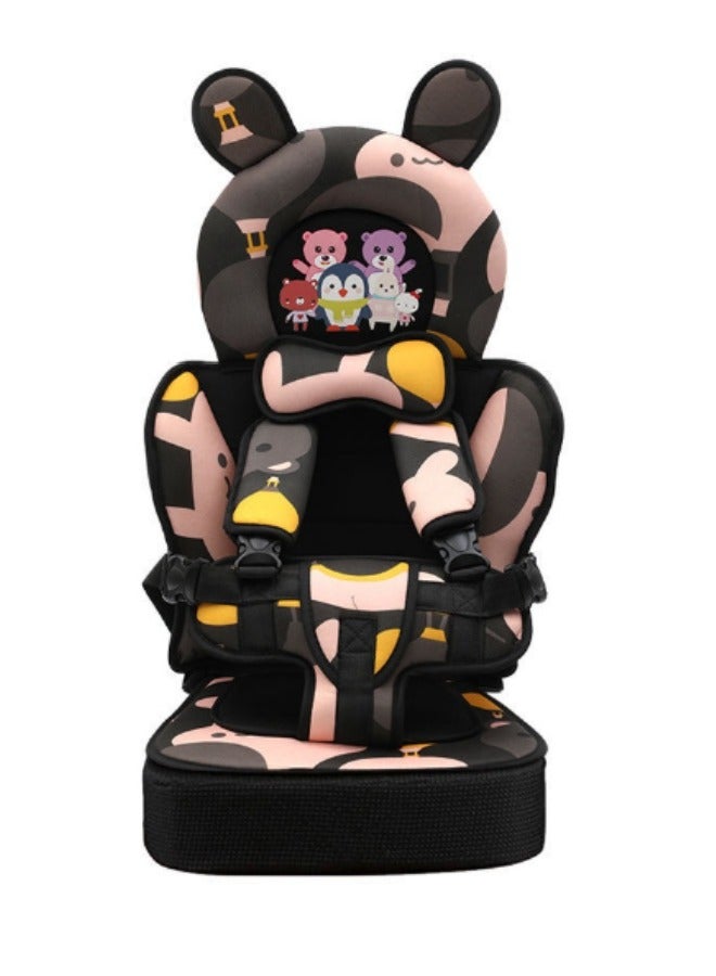DOOKOO Portable Child Car Safety Chair With Five-Point Belt for 18-24 Months Kids