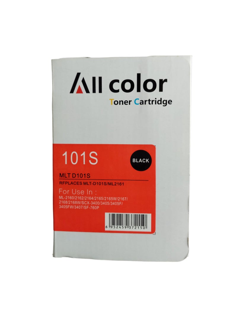 اول كلور متوافق مع خرطوشة حبر 101s لطابعات سامسونج Ml2160/2162/scx3400/3405 باللون الأسود - Image 2
