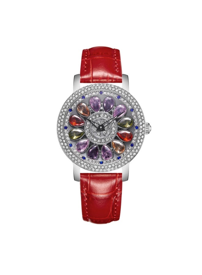 Mark Fairwhale Time Flies Set With Colorful Diamonds And Starry Sky For Women's Watches 
