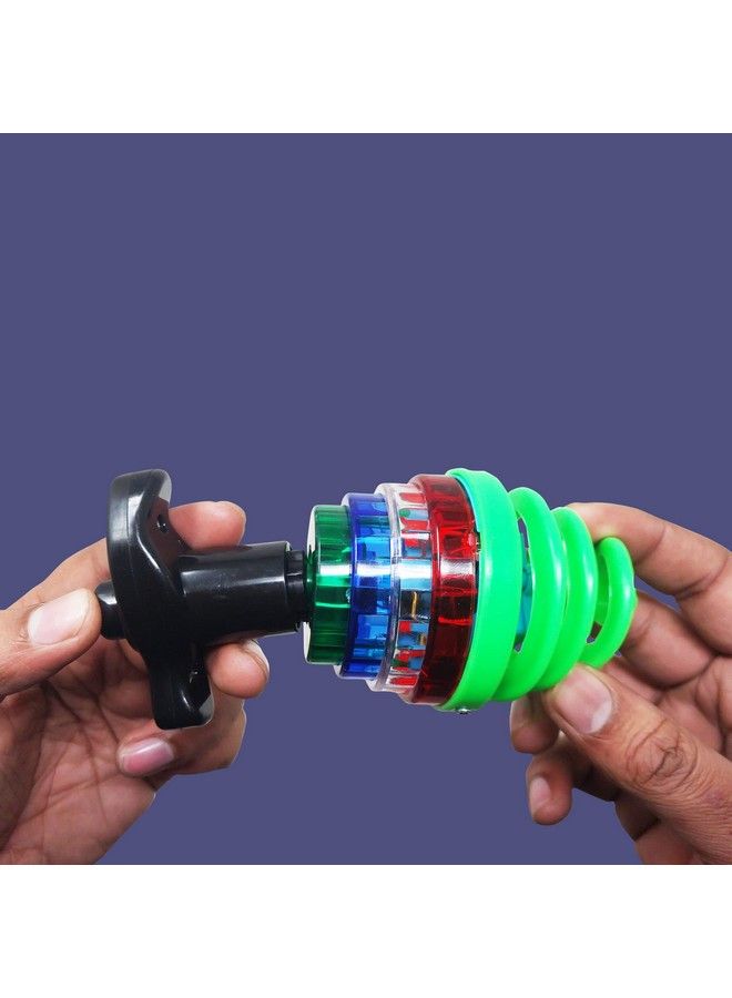 Parteet Led Lattoospinning Top With Led Light Music And Laser Toy (Spring Laser Top) - Image 5