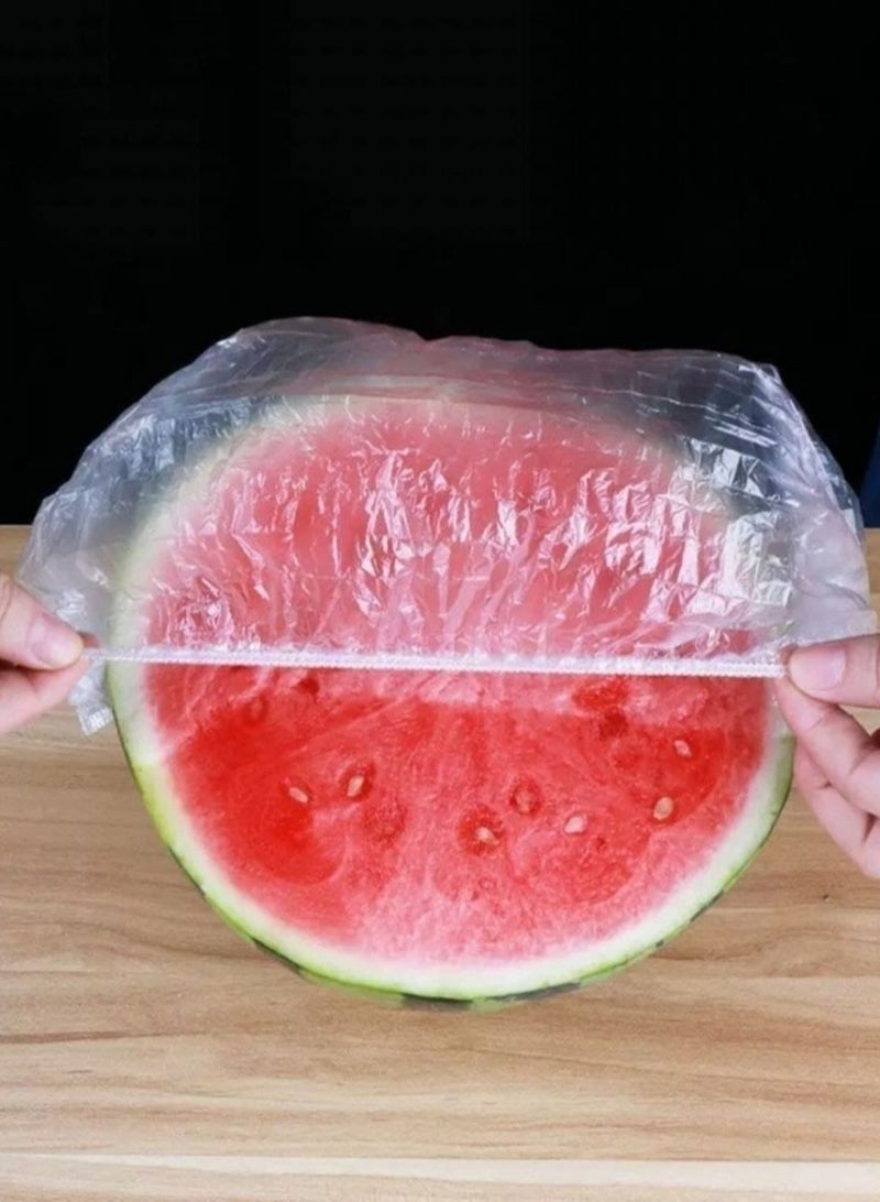 Fresh Keeping Bags,Elastic Plastic Food Storage Covers,Pe Cling Film Bag,Used For Fruit Preservation And Food Storage Clear - Image 3