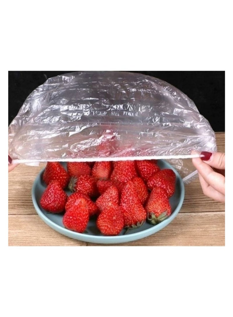 Fresh Keeping Bags,Elastic Plastic Food Storage Covers,Pe Cling Film Bag,Used For Fruit Preservation And Food Storage Clear - Image 4