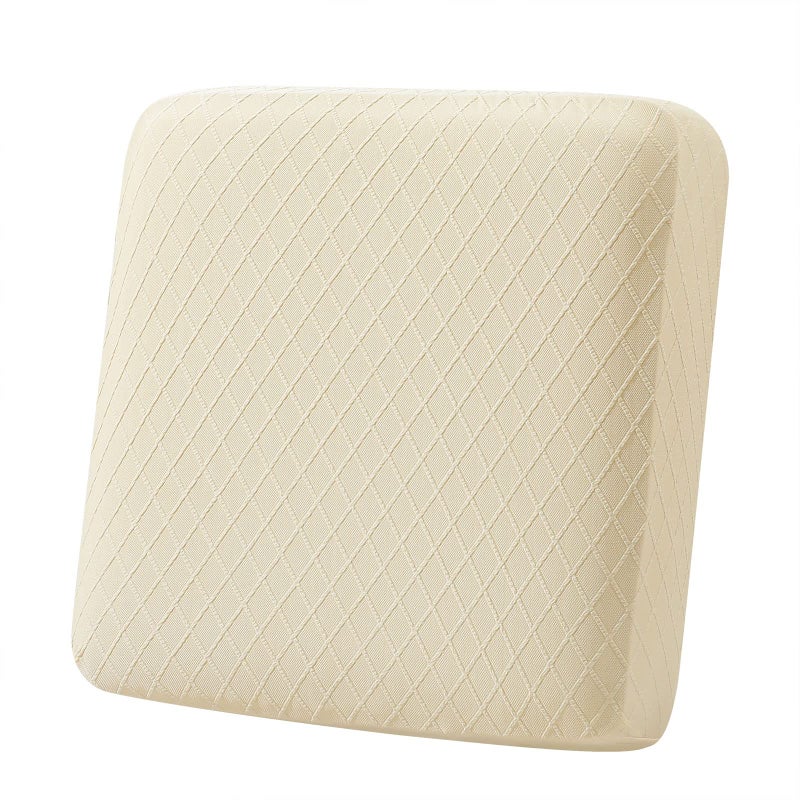 hyha hyha Outdoor Couch Cushion Covers Sectional Couch Sofa Covers Washable Jacquard Diamond Lattice Stretch Sofa Seat Cushion Cover for IndoorOutdoor Patio Furniture 1 Piece for Small Beige 