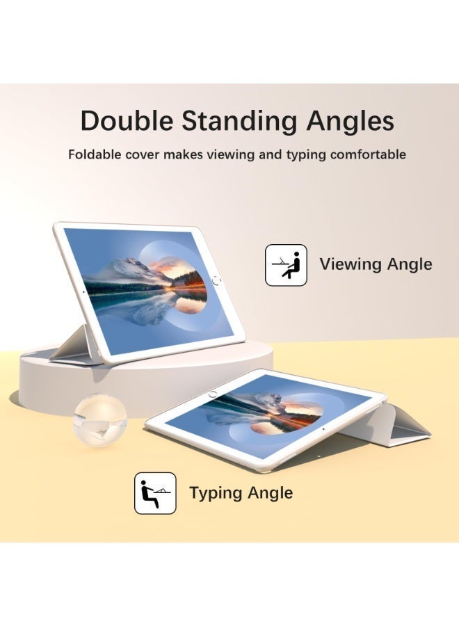 للشرف MagicPad 2 12.3 بوصة غطاء الحالة، التلقائي الاستيقاظ / النوم، مريحة لمس الجلد، رقيقة ثلاثية الوقوف غطاء واقي مع لينة TPU الخلف، الرمادي - Image 3