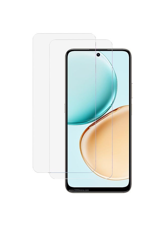 SanHu 2 Piece Pack for Honor X7d 4G/5G Screen Protector - Full Coverage Delicate Touch Tempered Glass Screen Protector for Honor X7d 4G/5G，Clear - Image 1