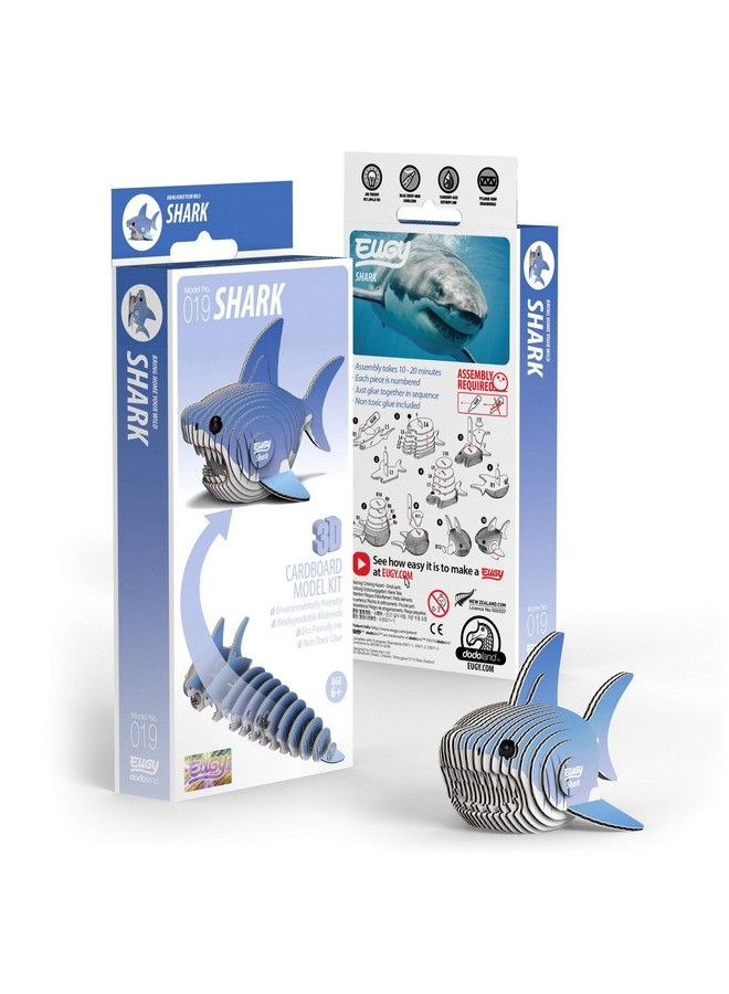 019 لغز ورقي ثلاثي الأبعاد صديق للبيئة على شكل سمكة قرش [ختم جديد] - Image 3