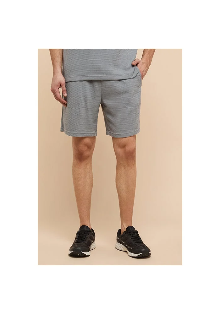 أر أند بي Solid Shorts with Drawstring Waist