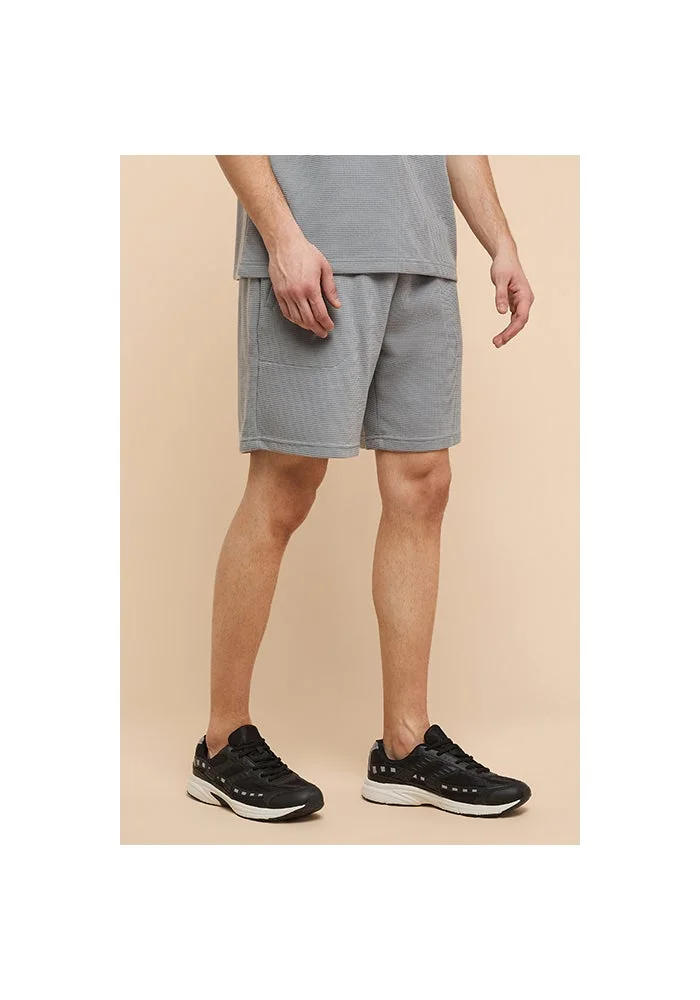 أر أند بي Solid Shorts with Drawstring Waist