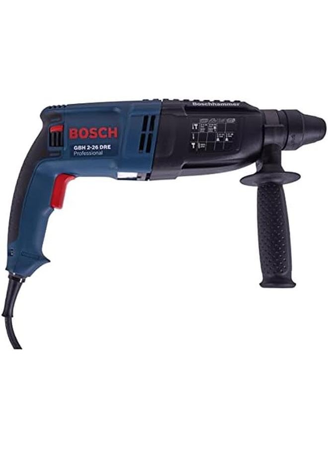 بوش - Gbh 2 26 Dre مطرقة دوارة مزودة بـ Sds Plus All Rounder للاستخدام اليومي معدل حفر فائق في فئة المطرقة التي يبلغ وزنها 2 كجم، توقف الصدمات للحفر في الخشب والفولاذ - Image 1