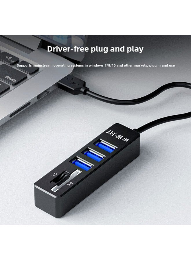 Jinghua USB 5-in -1 High-speed Card Reader SD/TF Multifunctional Notebook Computer HUB Hub Splitter-Colour:Eight In One  - Image 5