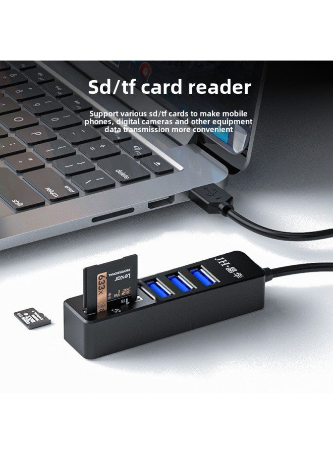 Jinghua USB 5-in -1 High-speed Card Reader SD/TF Multifunctional Notebook Computer HUB Hub Splitter-Colour:Eight In One  - Image 4