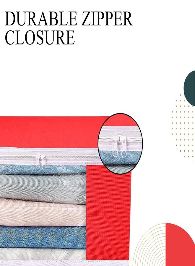 SHAPING FABRIC طقم غطاء ساري من قماش التشكيل، قطعة واحدة، منظم ملابس من قماش غير منسوج للخزانة مع نافذة شفافة وحقيبة تخزين ملابس بسحاب مزدوج، غطاء ملابس SF_XL_SC_CC_XPID1598426731598882 - Image 3