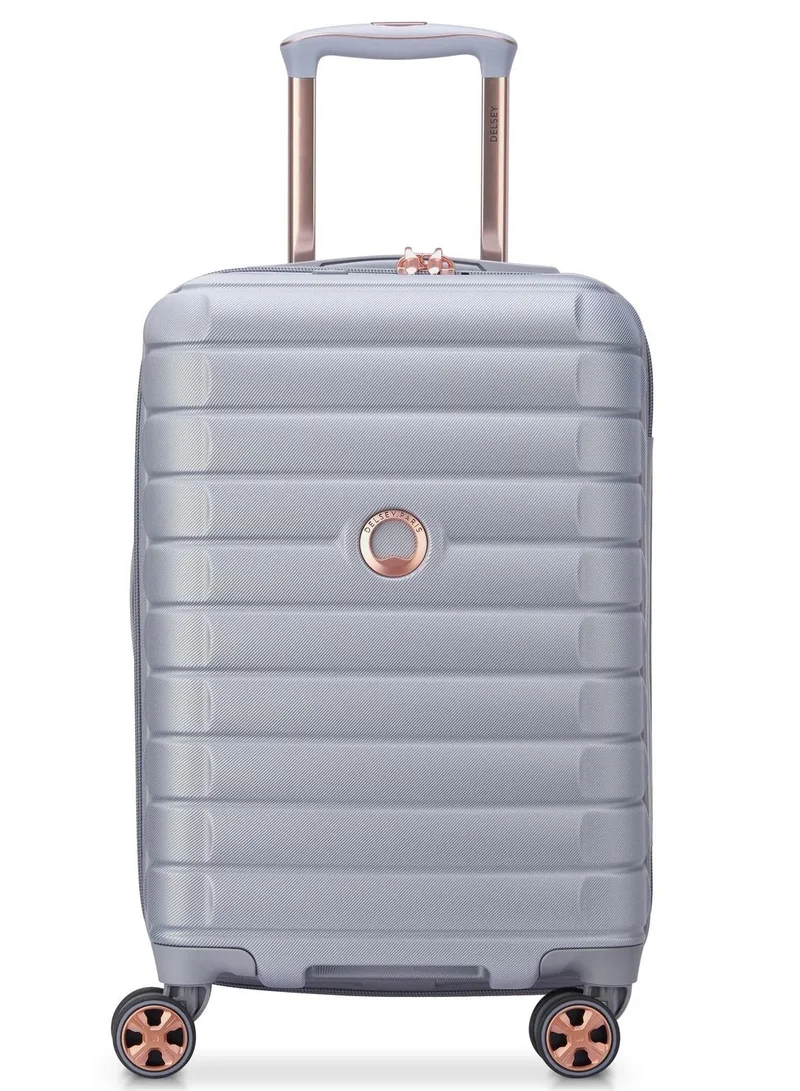 ديلسي _باريس shadow 5.0, 55 cm 4 double wheeled expandable cabin luggage trolley case - platinum