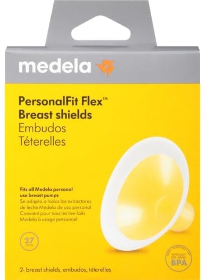 Medela درع الثدي Medela PersonalFit Flex، عبوة من 2 درع بحجم كبير 27 مم، مصنوعة بدون BPA، مصممة لتناسبك لراحة وكفاءة في الضخ - Image 2