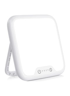 SAD Lamp, SAD Light Lamp, Foldable Stand, 10,000 Lux Natural Daylight Sad Light, with Memory Function & 4 Timer Setting, Stepless Brightness Portable Sad Light Box for Home/Office Use [Energy Class E]