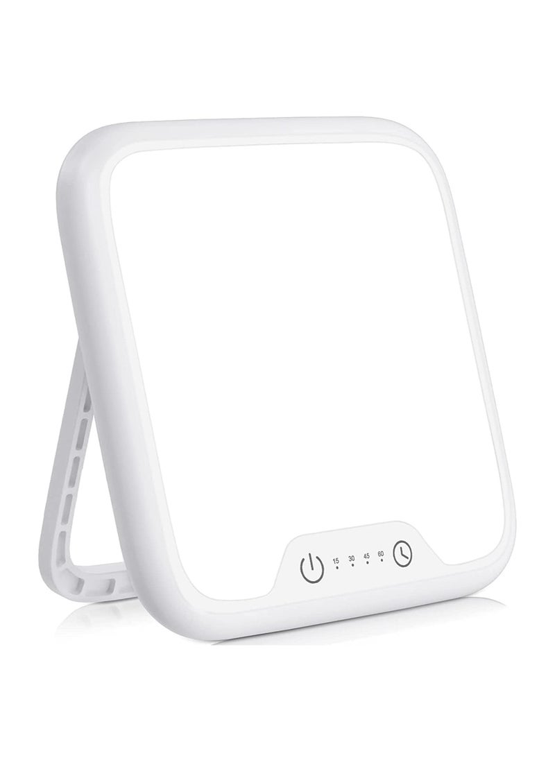 SYOSI - SAD Lamp, SAD Light Lamp, Foldable Stand, 10,000 Lux Natural Daylight Sad Light, with Memory Function & 4 Timer Setting, Stepless Brightness Portable Sad Light Box for Home/Office Use [Energy Class E] - Image 1