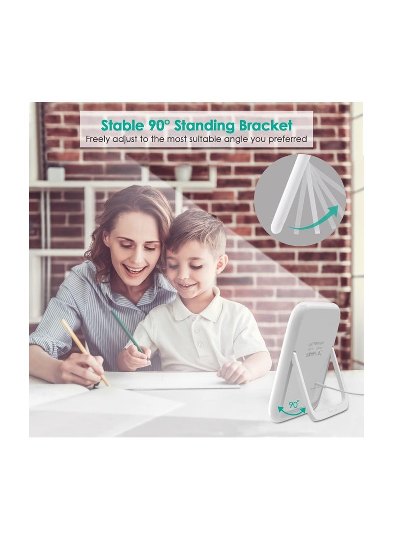 SYOSI - SAD Lamp, SAD Light Lamp, Foldable Stand, 10,000 Lux Natural Daylight Sad Light, with Memory Function & 4 Timer Setting, Stepless Brightness Portable Sad Light Box for Home/Office Use [Energy Class E] - Image 1