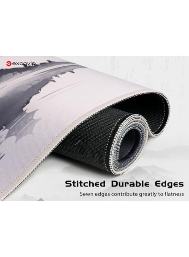 إكسوفيب ماوس باد الألعاب الكبير إكزوفيب باللون الوردي الياباني، مقاس 800×300 ملم، حواف مخيطة، سطح مقاوم للماء، قاعدة مطاطية مانعة للانزلاق - Image 4