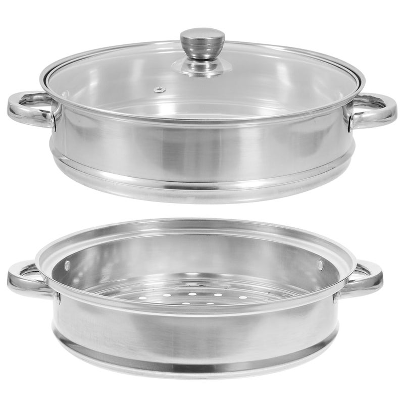 Double Layer Stainless Steel Steamer Pot For Vegetables Seafood Dumplings And Soups Kitchen Gadget - Image 2