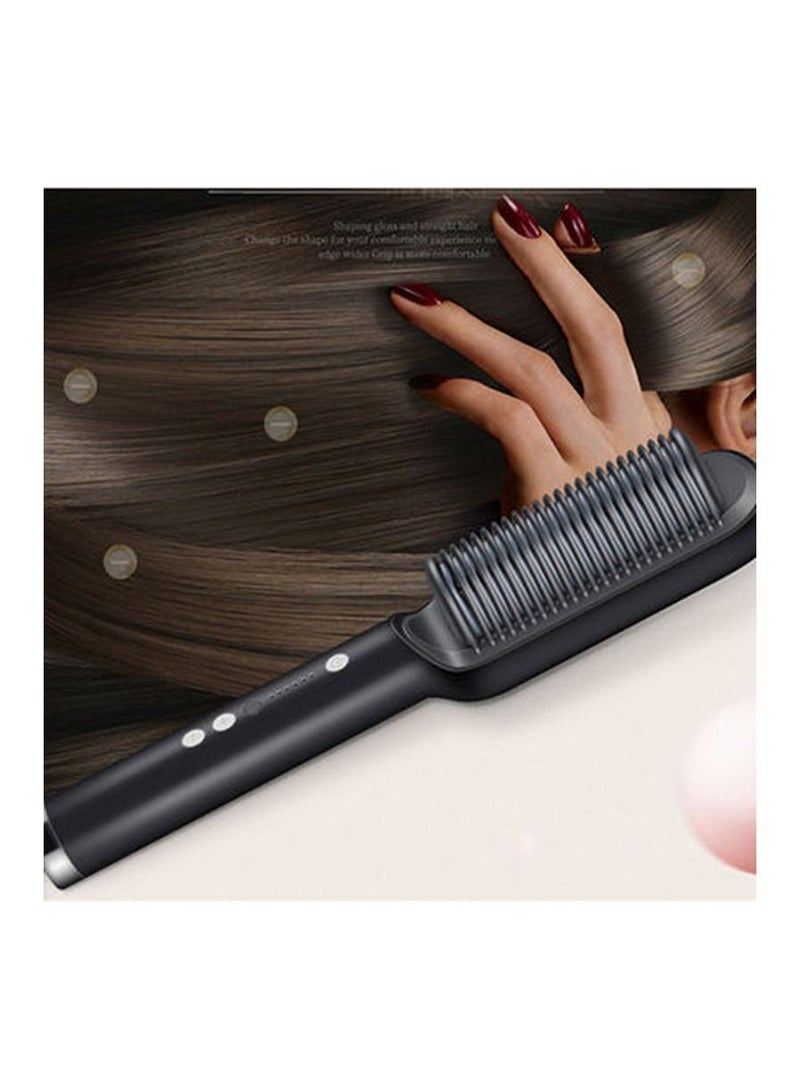 BLOOMING TIME Hair Straightening Comb Black - Image 2