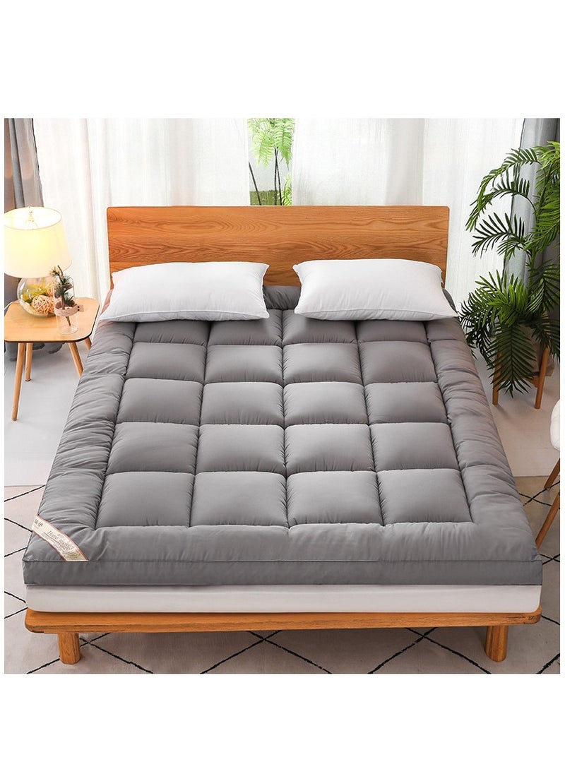 XiuWoo Portable Foldable Breathable Fluffy Ultra-Soft Ergonomic Memory Foam 3D Mattress Topper, Mattress Protector Fitted, Bed Mattress Pad, Floor Mattress, Sleeping Mattresses Pad (120*200cm)  - Image 1