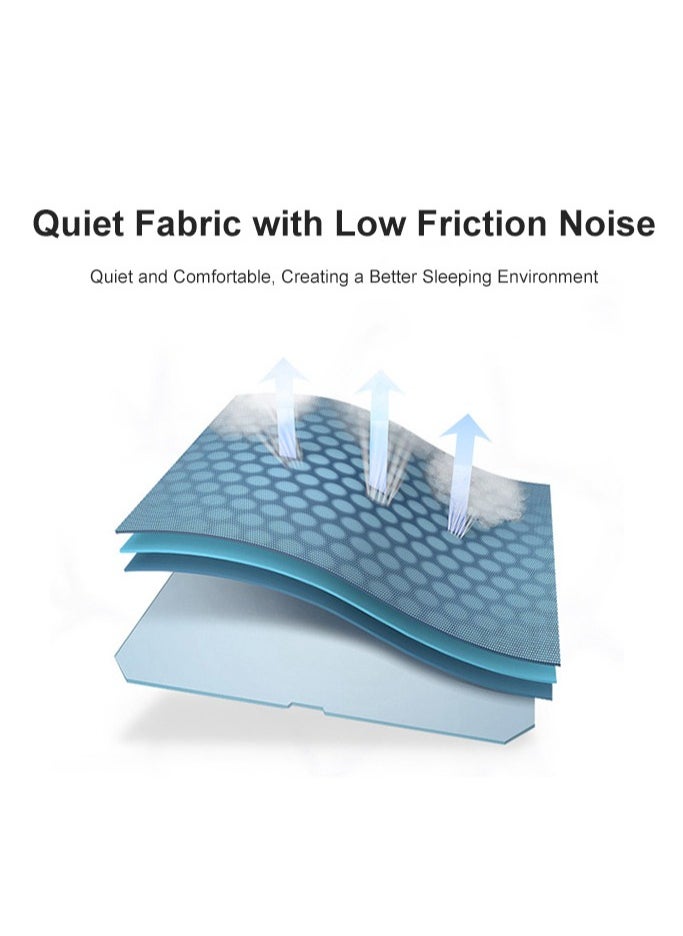 XiuWoo - Portable Foldable Breathable Fluffy Ultra-Soft Ergonomic Memory Foam 3D Mattress Topper, Mattress Protector Fitted, Bed Mattress Pad, Floor Mattress, Sleeping Mattresses Pad (120*200cm) - Image 1
