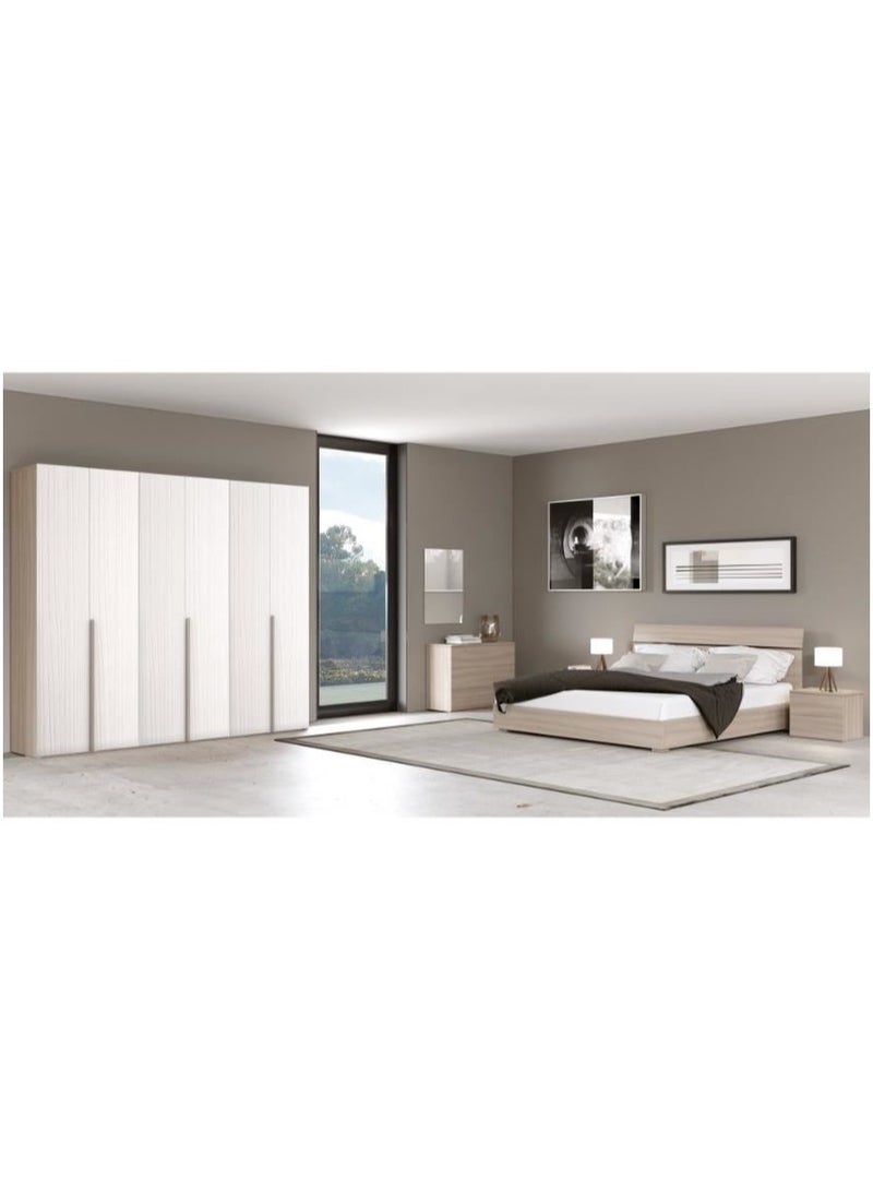 غرفة نوم كاملة مع الدولاب مصنوعة من خشب MDF تايلندي MS_BR_0008