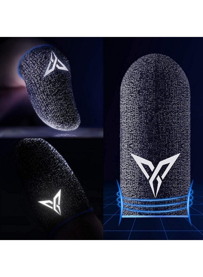 أكمام أصابع تحكم ألعاب الجوال، قفازات ألعاب حساسة للمس الكامل ومضادة للعرق ومسامية للعبة ببجي - Image 2