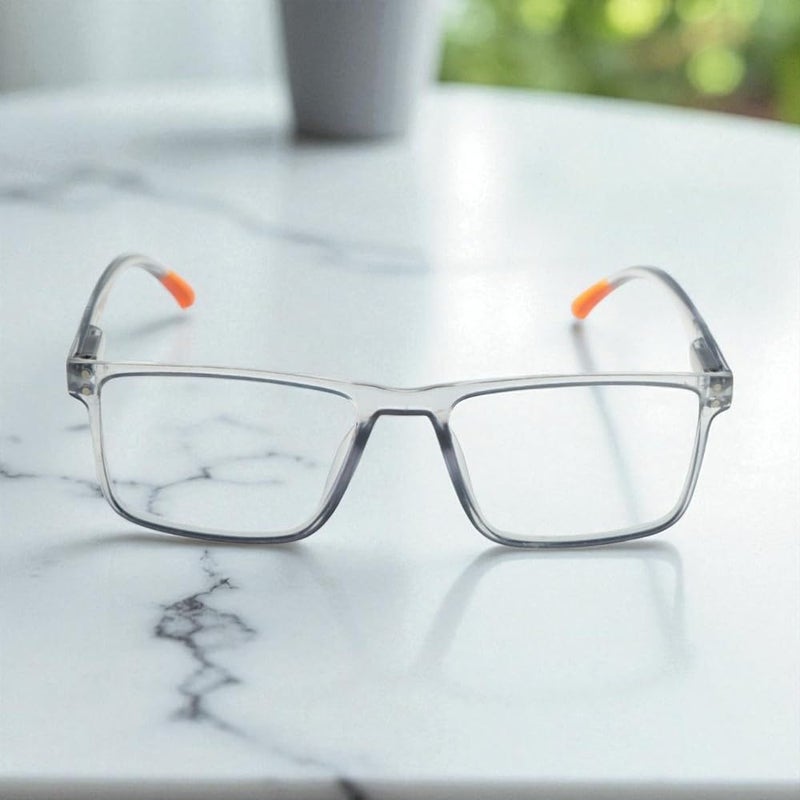 Lens+ Lensplus Square TR Full Rim Eyeglasses with Blue Cut Lightweight Unisex Eyewear for Men & Women | Stylish Computer & Daily Use Frame - Image 2