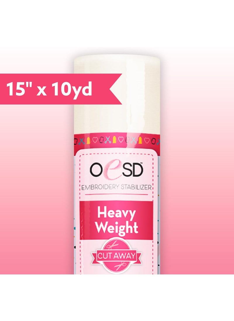 OESD OESD Heavy Weight Cut Away Embroidery Stabilizer 15 x 10 Yd Roll  - Image 2