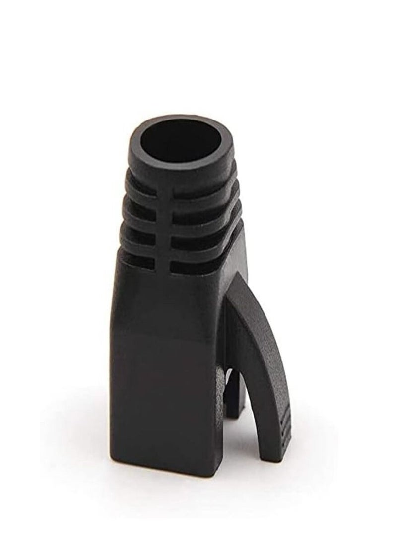 DKURVE® 30-Pack Soft Plastic Cat6A/Cat7  Connector With  Boots (Black) - Image 4