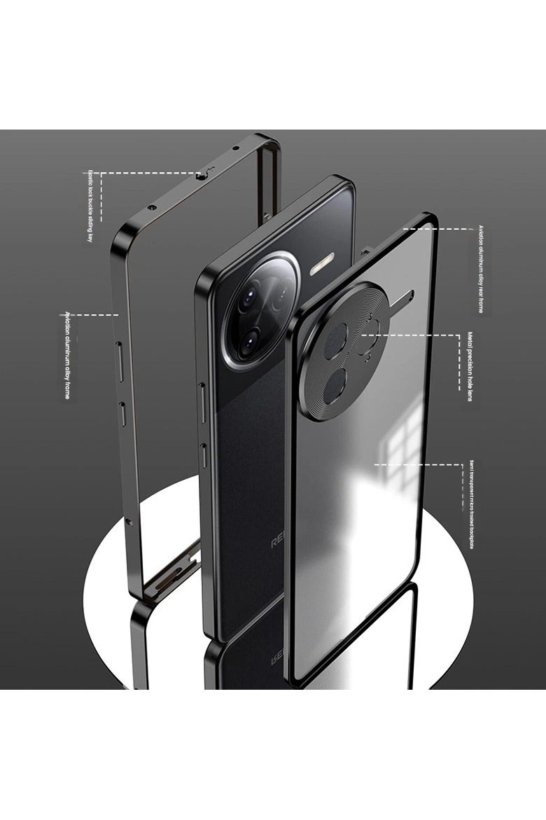 عام "غطاء واقي بإطار معدني متوافق مع Xiaomi POCO F7 Pro - لوح خلفي ماتي مع مشبك مرن ولوح خلفي من PC بإطار معدني، غطاء مقاوم للصدمات والسقوط." - Image 3