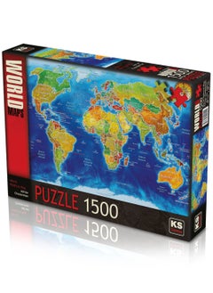 KS Games Political World Map 1500pcs Puzzle - pzsku/Z65C0929400766CB44F32Z/45/_/1647679443/6fdee67d-4071-417c-abb2-93781cd086d4