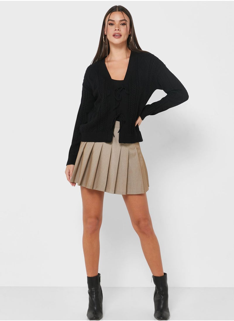 ONLY - Cable Knitted Cardigan - Image 1