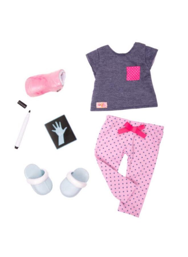 Our Generation Pajama Outfit W/arm Cast  - Image 3